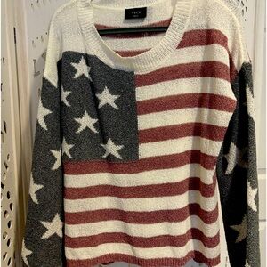 American Flag VICI Sweater Small